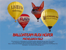 Tablet Screenshot of hohenlohe.ballon2000.de
